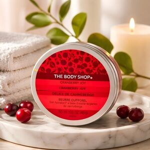 DISCONTINUED- *NEW* The Body Shop Cranberry Joy Body Butter (50ML)